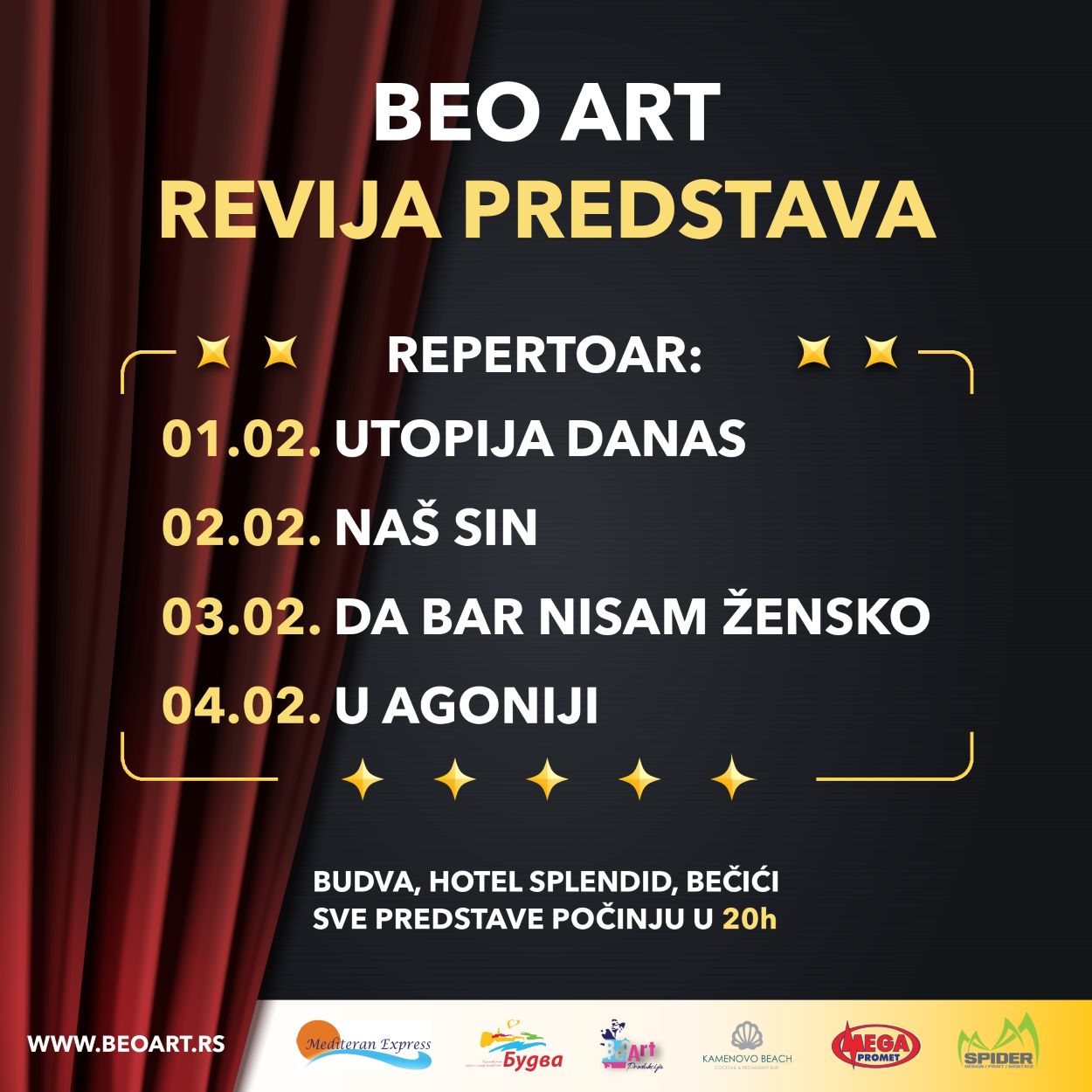 Revija pozorišnih predstava u Budvi