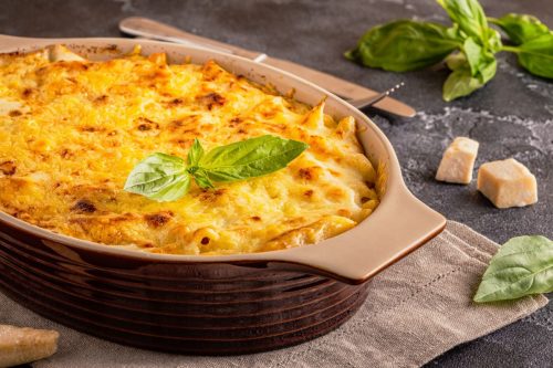 Zapečene makarone sa feta sirom i spanaćem