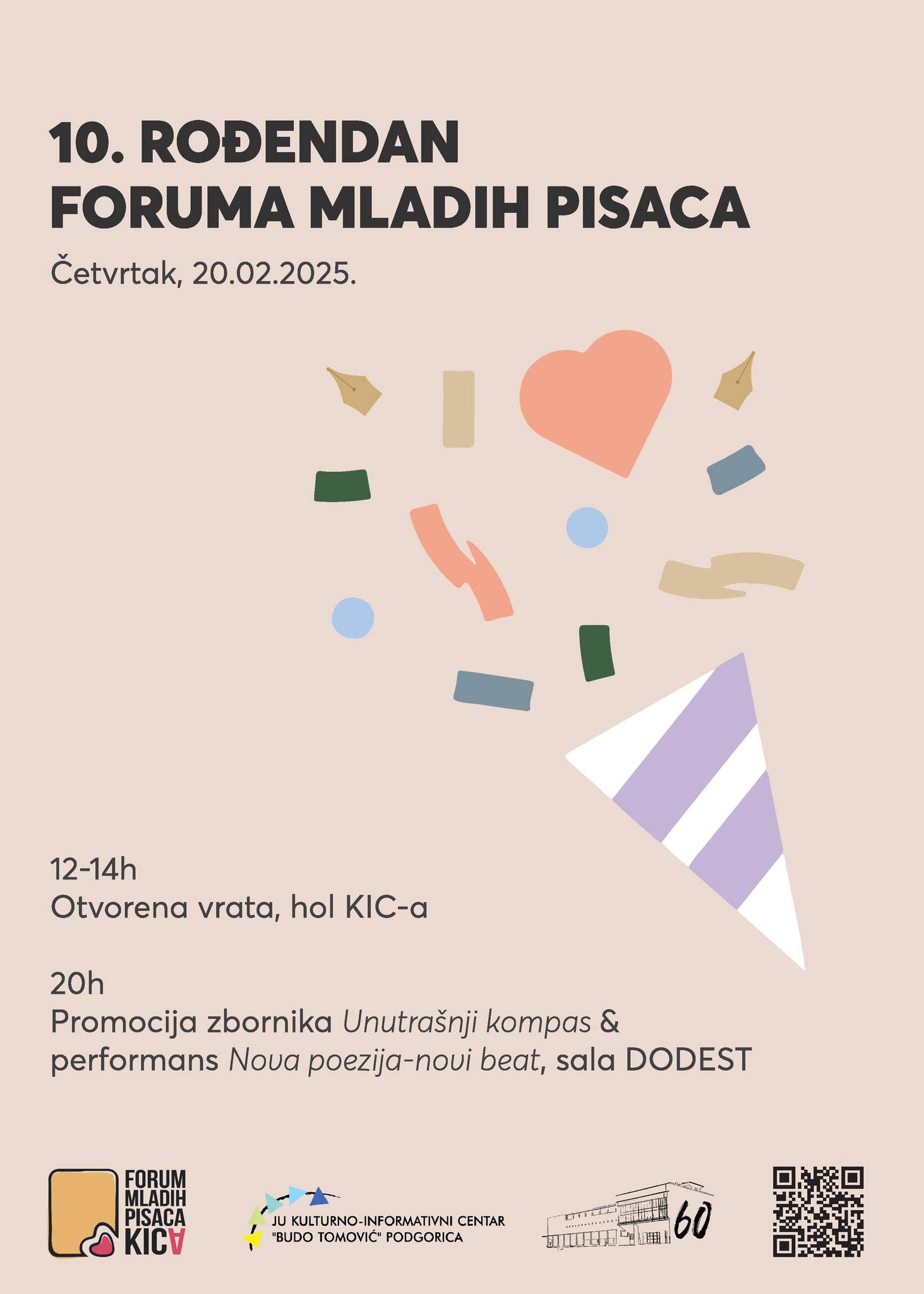 10. rođendan Foruma mladih pisaca KIC-a „Budo Tomović”