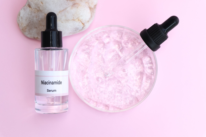 Niacinamide in a bottle, Substances used for treatment or medical beauty enhancement
