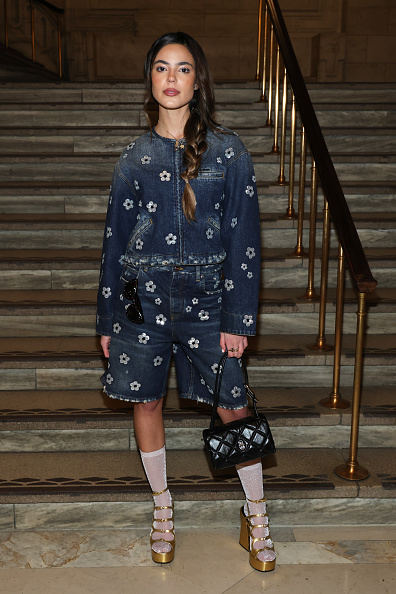 Ella Mendelsohn attends the Marc Jacobs 2025 Runway Show at New York Public Library on February 03, 2025 in New York City. (Photo by Dimitrios Kambouris/Getty Images for Marc Jacobs)