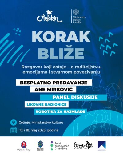 Konferencija ,,Korak bliže – razgovor koji ostaje’’ 17. i 18. maja na Cetinju