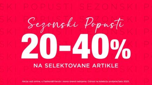 Spremi se za ljeto uz sezonske popuste u FASHION COMPANY radnjama širom Crne Gore