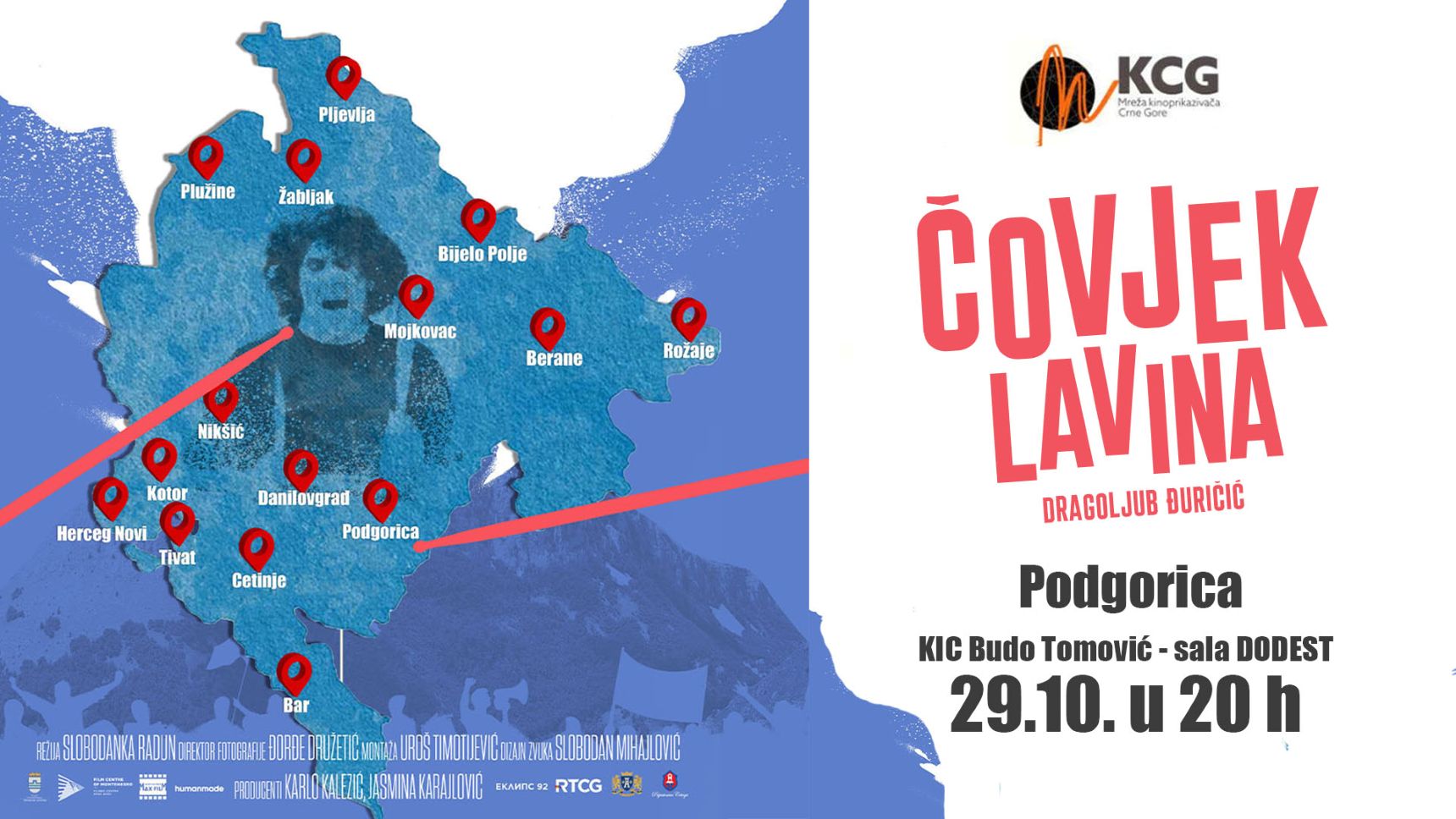 Dokumentarni film „Čovjek lavina“ u KIC-u