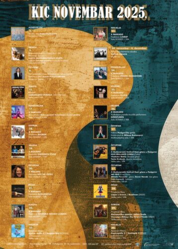 Repertoar KIC-a ''Budo Tomović'' za novembar
