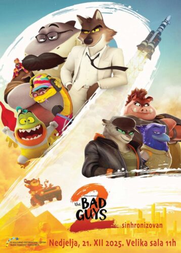 Animirani film „Loši momci 2” u KIC-u