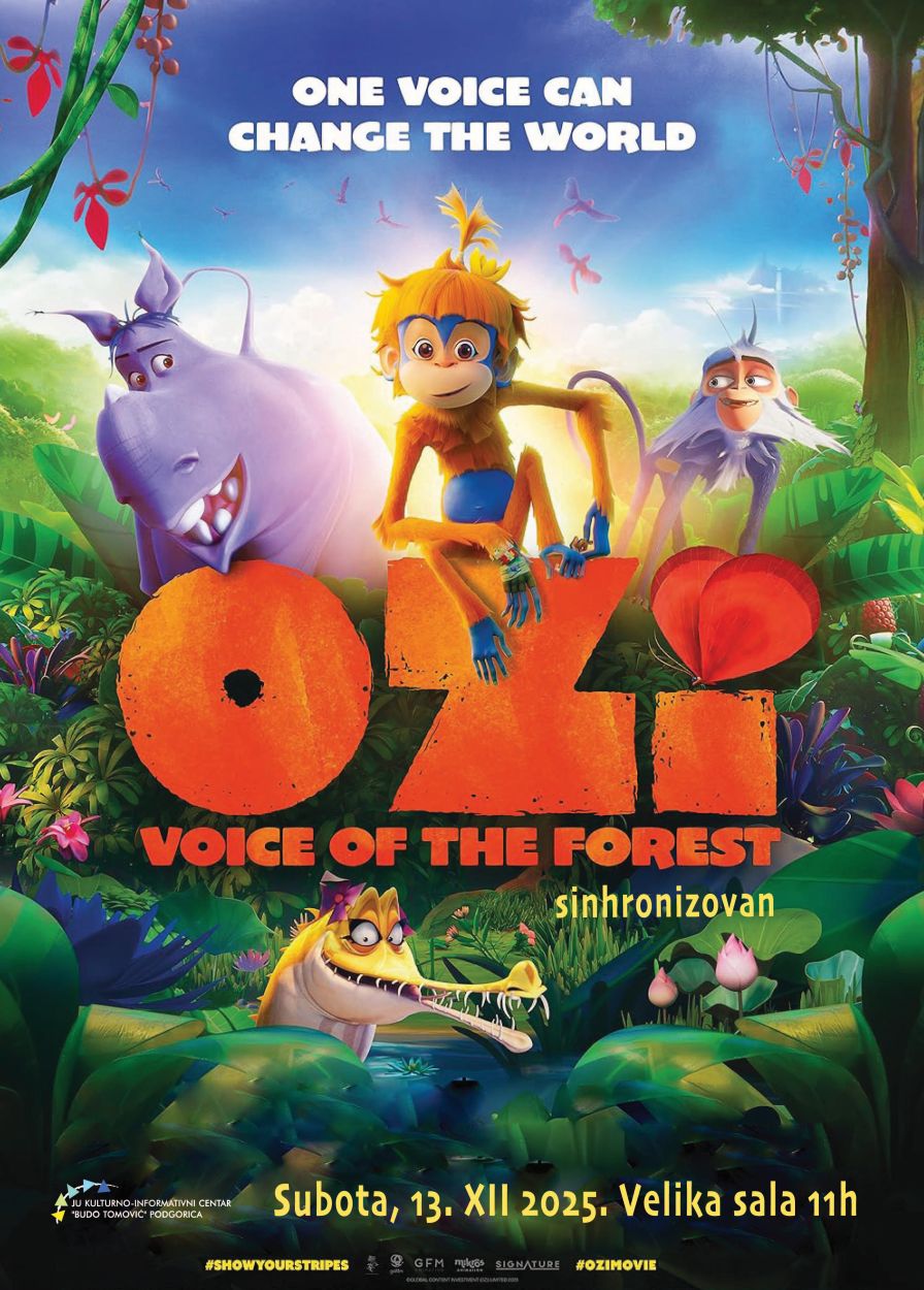 Animirani film „Ozi - glas šume” u KIC-u