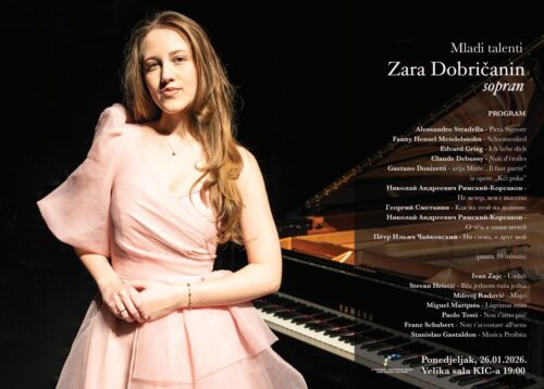 Solistički koncert soprana Zare Dobričanin u KIC-u