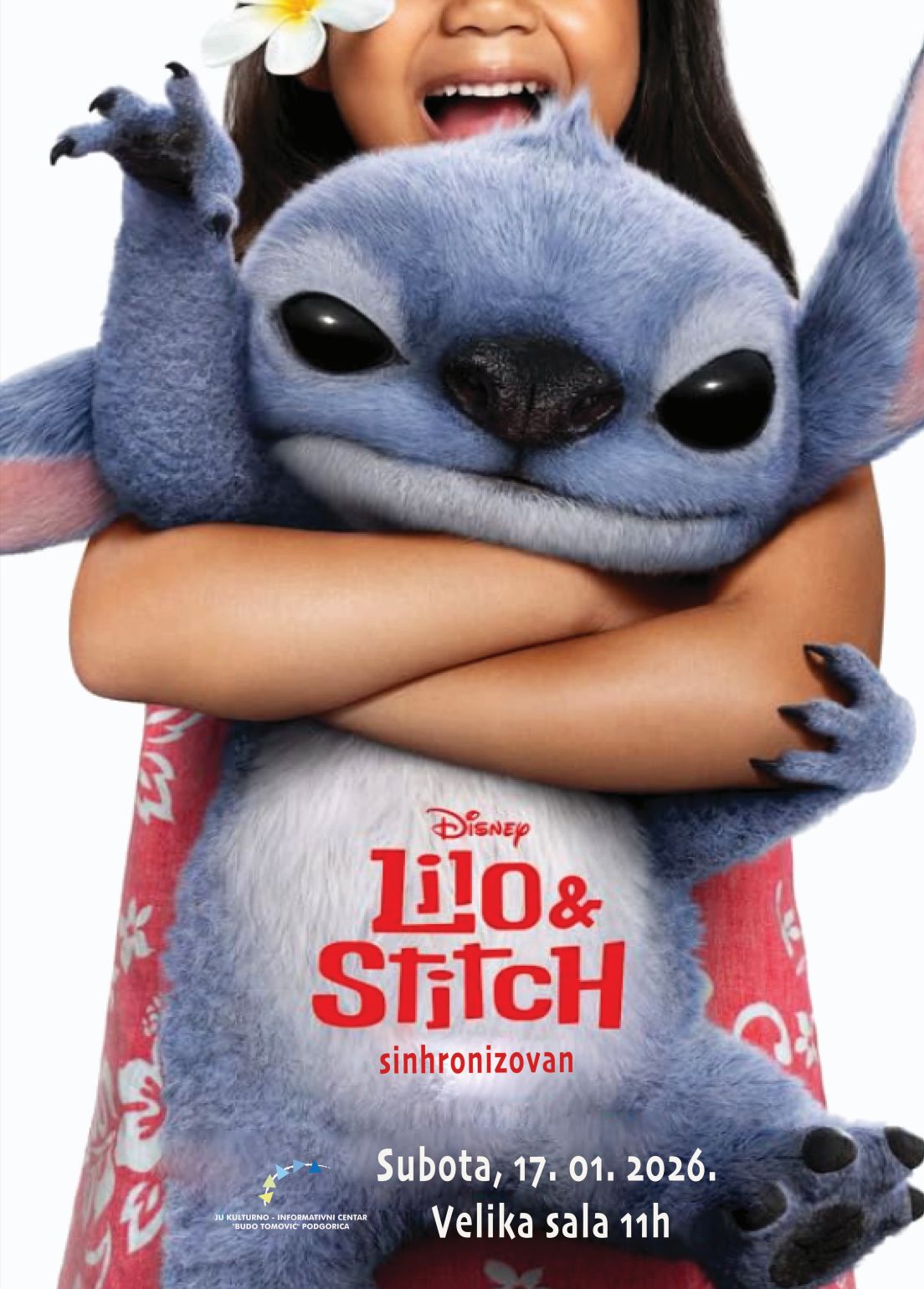 Animirani film „Lilo i Stič” 17. januara u KIC-u