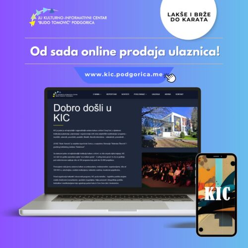 Ulaznice za programe KIC-a „Budo Tomović“ od sada i online