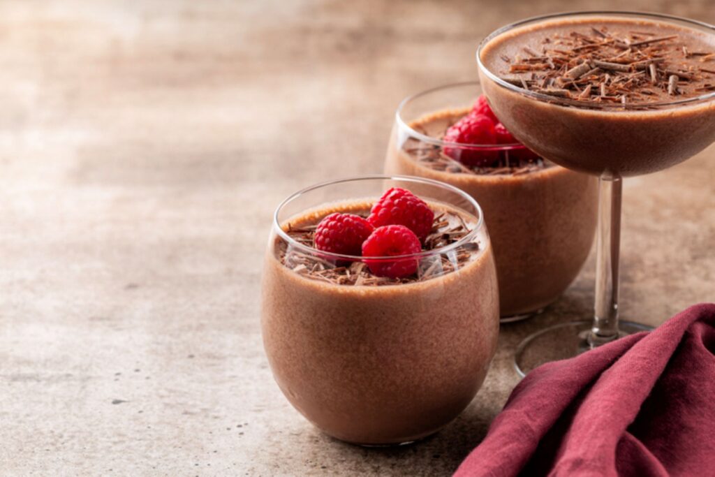 Čokoladni mus sa malinama