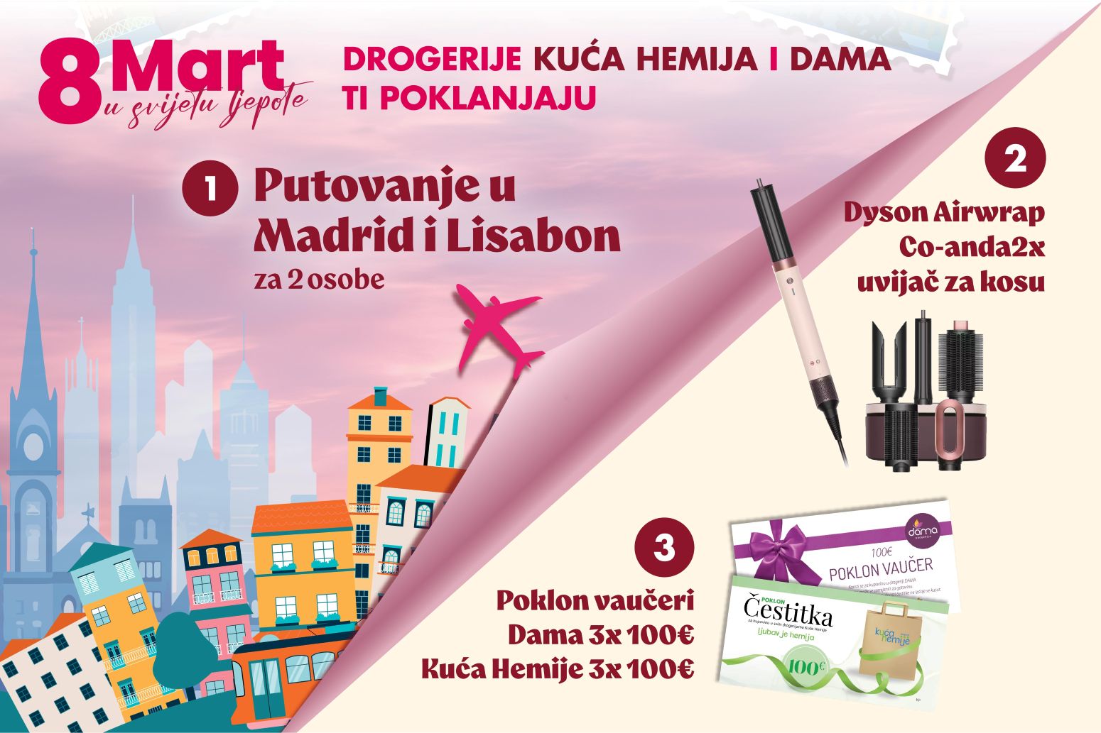 8. mart u svijetu ljepote: drogerije Kuća Hemije i Dama te nagrađuju