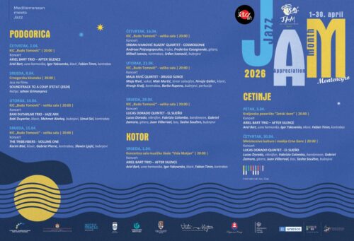 Devetnaesto izdanje festivala „Mjesec poštovanja džeza“: Mediteran se susreće s džezom u Crnoj Gori