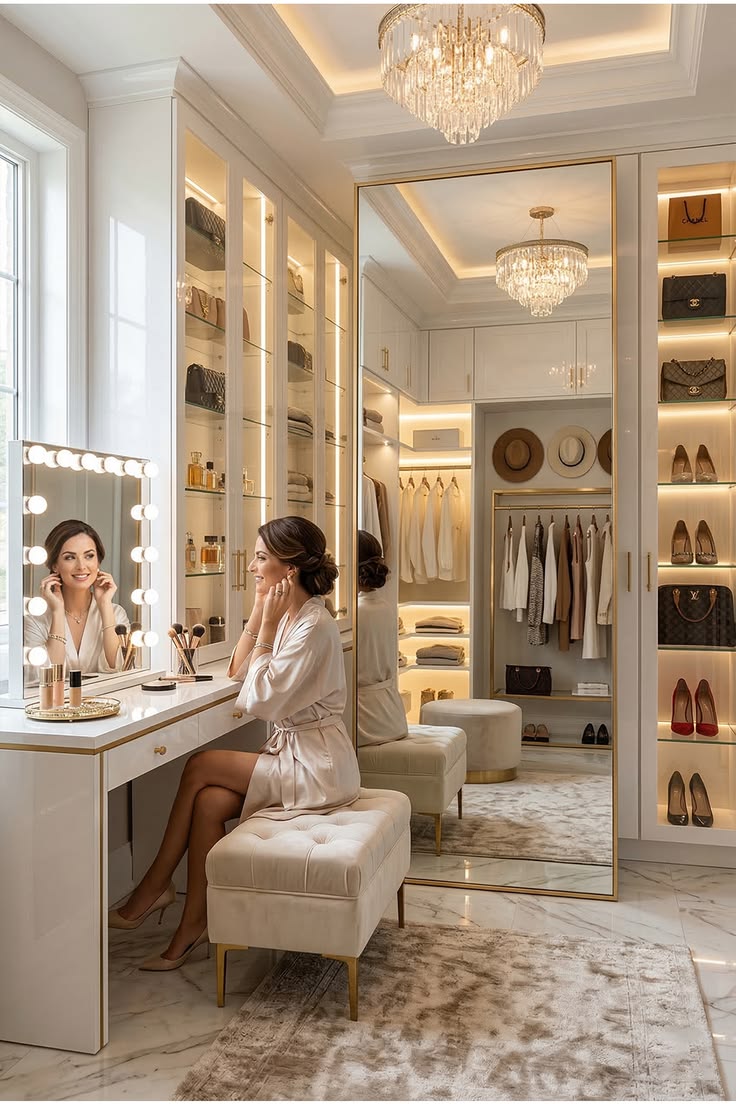 closet design plans mirror for elegant dressing room setup