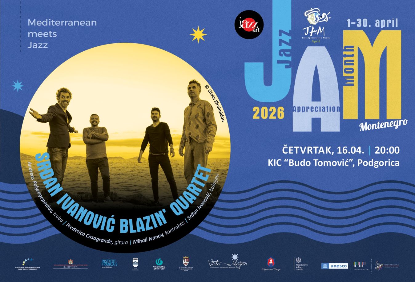 Srđan Ivanović Blazin’ Quartet 16. aprila u KIC-u