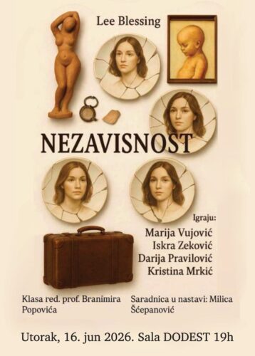 Predstava „Nezavisnost” 16. juna u KIC-u