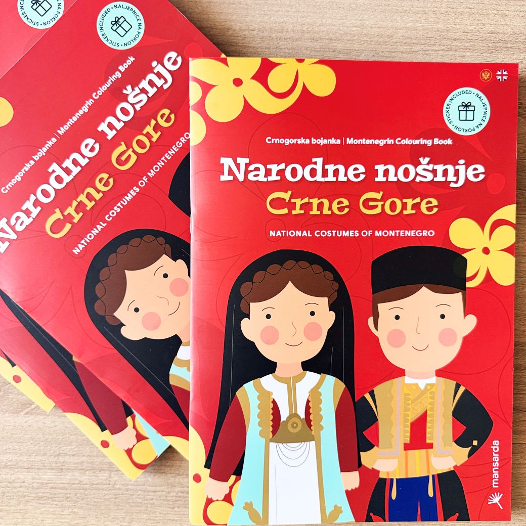 Nova Crnogorska bojanka – najtraženije izdanje ''Narodne nošnje Crne Gore''