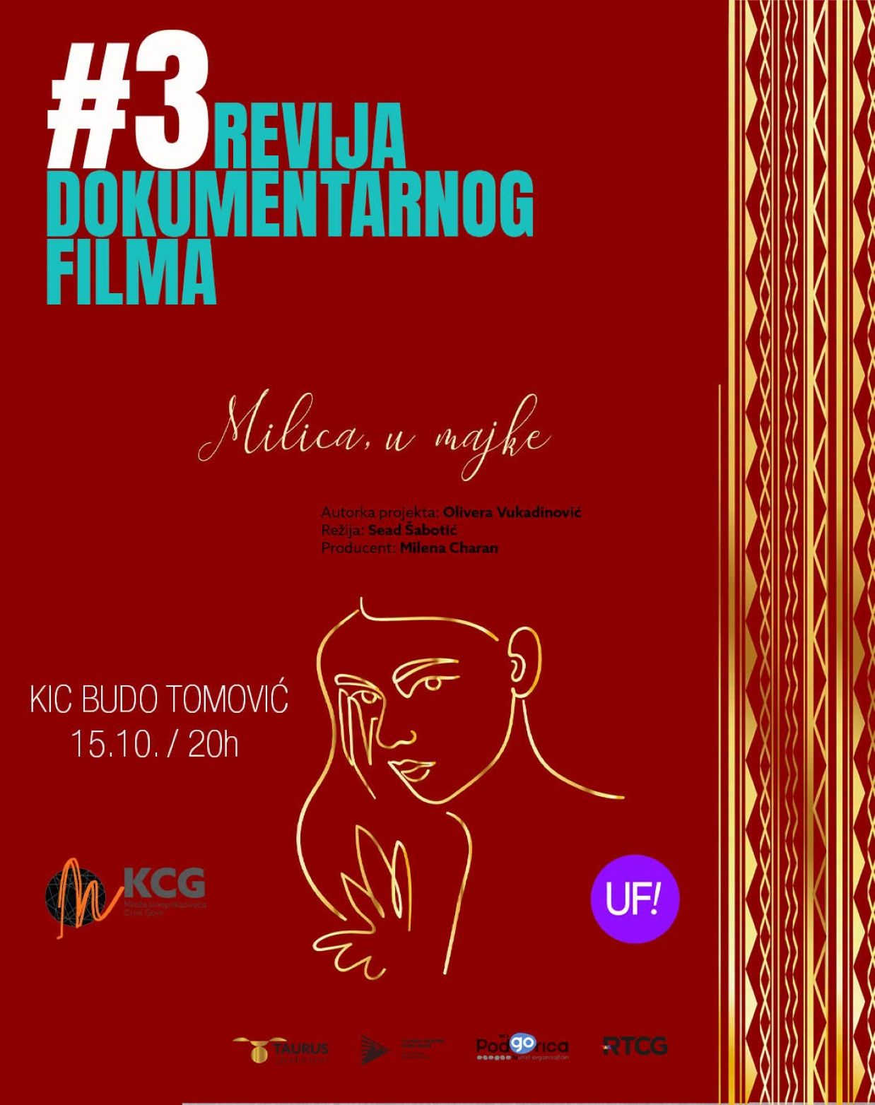 Dokumentarni film „Milica u majke” u KIC-u