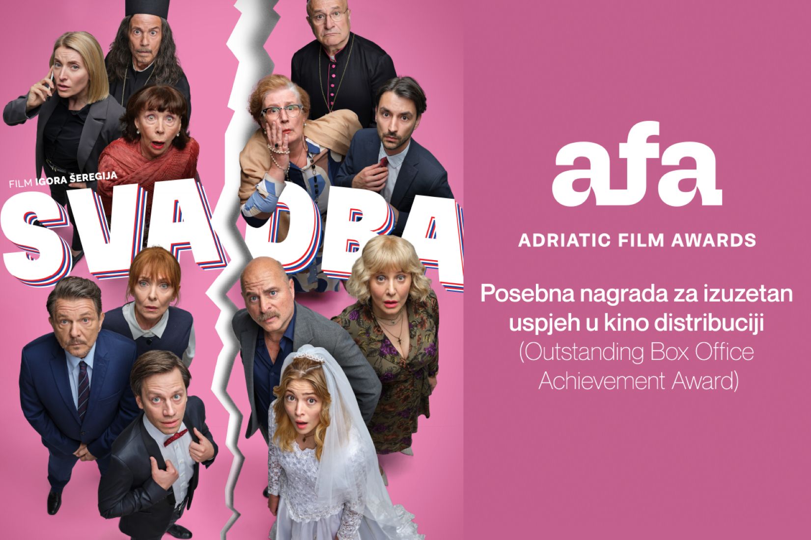 Film „Svadba“ dobitnik AFA nagrade za izuzetan uspjeh u kino distribuciji